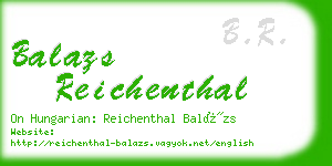 balazs reichenthal business card